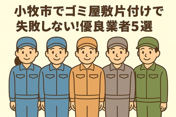 小牧市でゴミ屋敷片付けで失敗しない!優良業者5選
