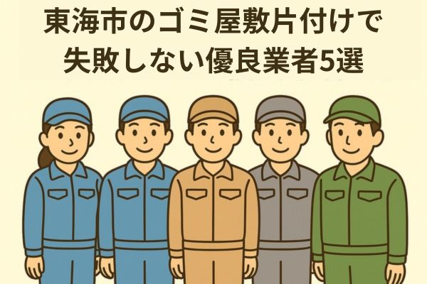 東海市でゴミ屋敷片付けで失敗しない!優良業者5選
