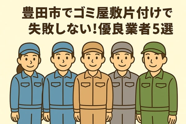 豊田市でゴミ屋敷片付けで失敗しない!優良業者5選