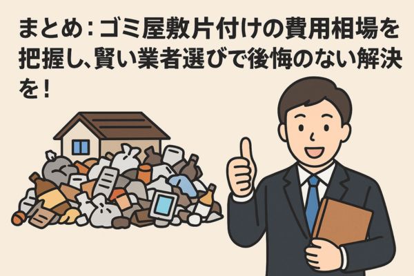 まとめ:ゴミ屋敷片付けの費用相場を把握し、賢い業者選びで後悔のない解決を!