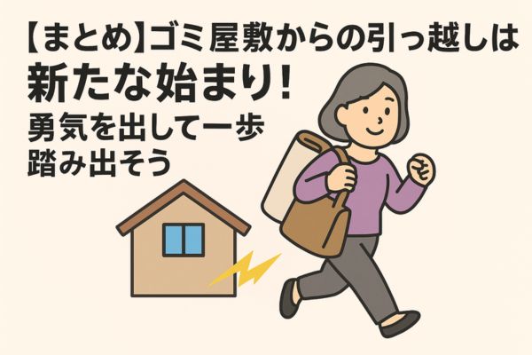 【まとめ】ゴミ屋敷からの引っ越しは新たな始まり!勇気を出して一歩踏み出そう