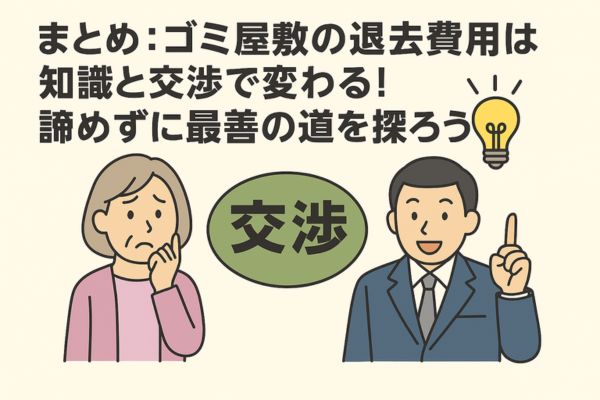 まとめ:ゴミ屋敷の退去費用は知識と交渉で変わる!諦めずに最善の道を探ろう