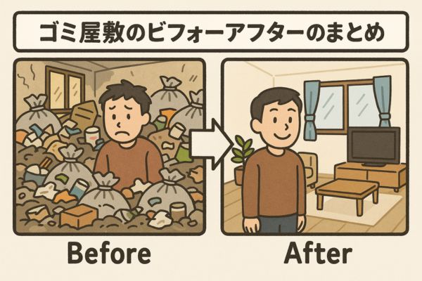 ゴミ屋敷のビフォーアフターまとめ