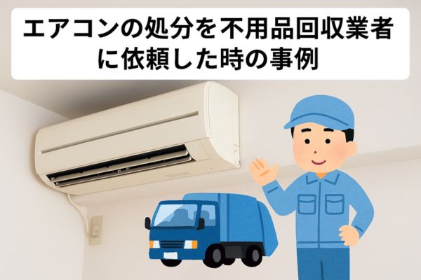 エアコンの処分を不用品回収業者に依頼した時の事例