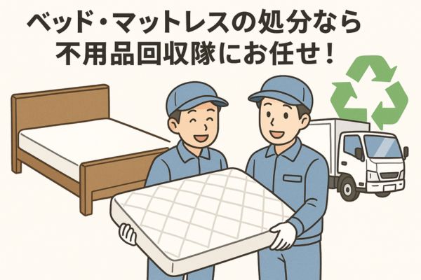 名古屋市のベッド・マットレスの処分なら不用品回収隊にお任せ!