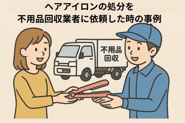 ヘアアイロンの処分を不用品回収業者に依頼した時の事例