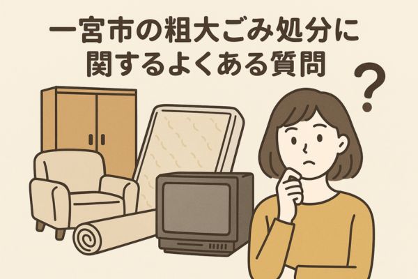 一宮市の粗大ごみの処分に関するよくある質問