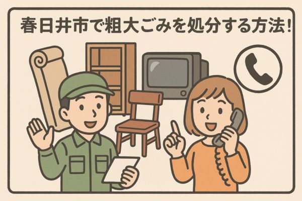 春日井市で粗大ゴミを処分する方法!