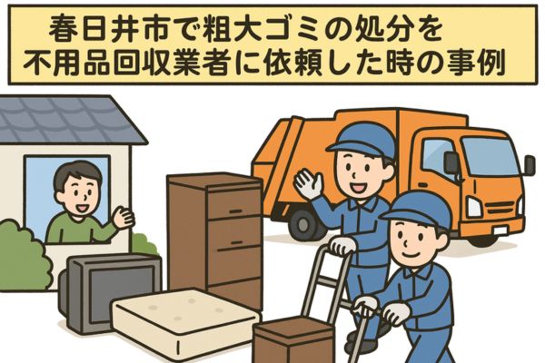春日井市で粗大ゴミの処分を不用品回収業者に依頼した時の事例