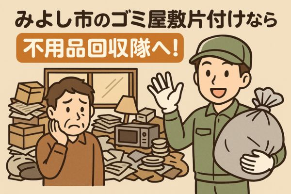 みよし市のゴミ屋敷片付けなら不用品回収隊へ!