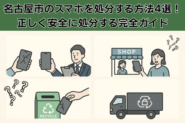 名古屋市のスマホを処分する方法4選！正しく安全に処分する完全ガイド