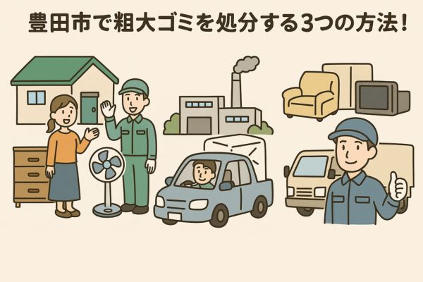 豊田市で粗大ゴミを処分する3つの方法!