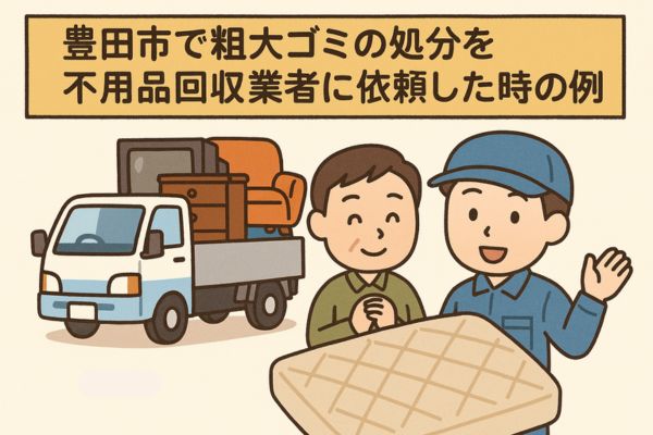 豊田市で粗大ゴミの処分を不用品回収業者に依頼した時の事例