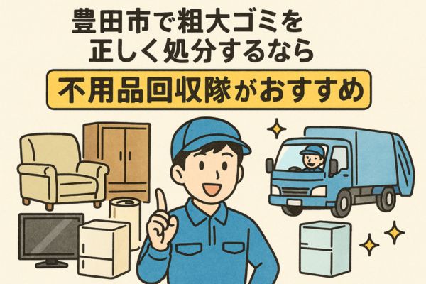 豊田市で粗大ゴミを正しく処分するなら不用品回収隊がおすすめ