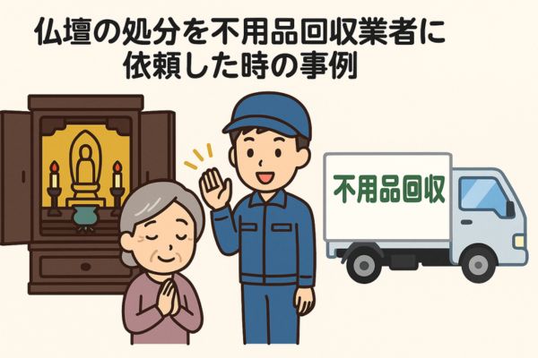 仏壇の処分を不用品回収業者に依頼した時の事例