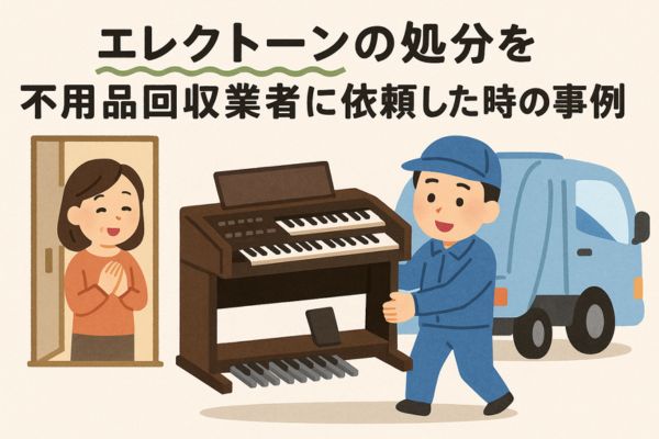 エレクトーンの処分を不用品回収業者に依頼した時の事例
