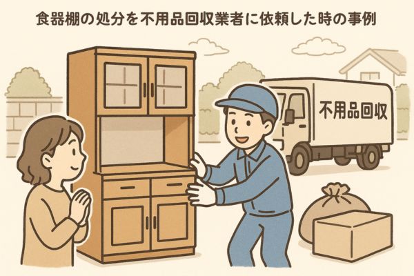 食器棚の処分を不用品回収業者に依頼した時の事例