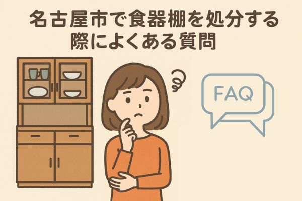 名古屋市で食器棚を処分する際によくある質問