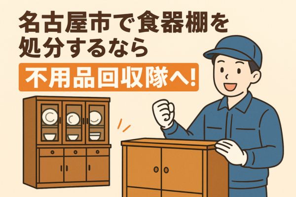 名古屋市で食器棚を処分するなら不用品回収隊へ！