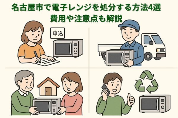 名古屋市で電子レンジを処分する方法4選｜費用や注意点も解説