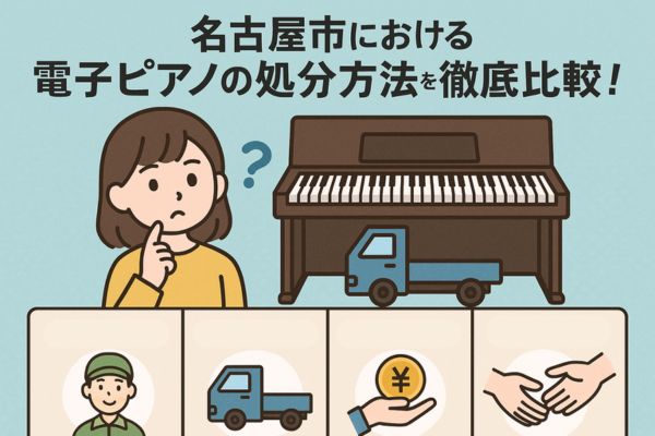 名古屋市における電子ピアノの処分方法を徹底比較!