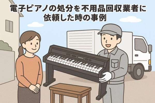 電子ピアノの処分を不用品回収業者に依頼した時の事例