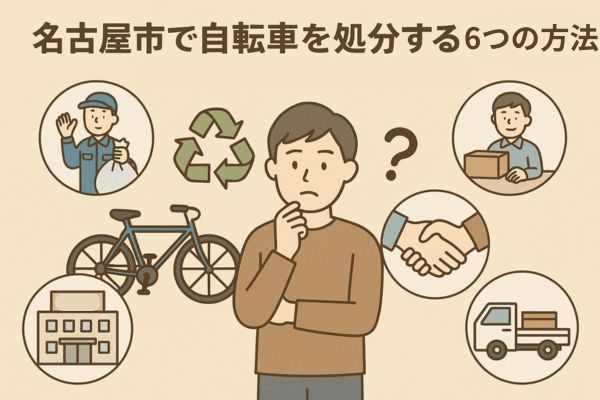 名古屋市で自転車を処分する6つの方法｜費用・手間・スピードを徹底比較