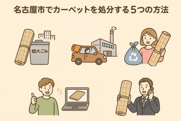 名古屋市でカーペットを処分する5つの方法
