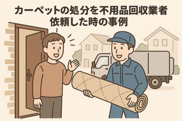 カーペットの処分を不用品回収業者に依頼した時の事例