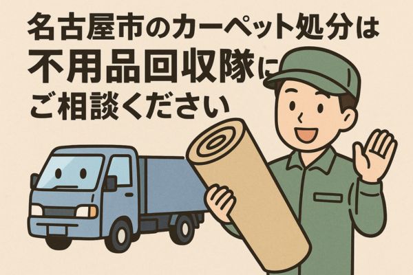 名古屋市のカーペット処分は不用品回収隊にご相談ください