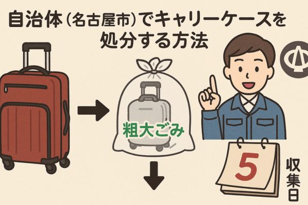 自治体（名古屋市）でキャリーケースを処分する方法
