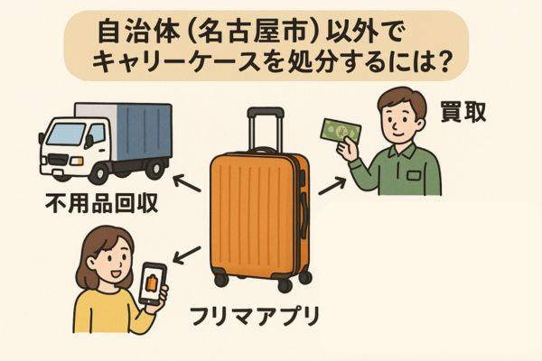 自治体（名古屋市）以外でキャリーケースを処分するには？