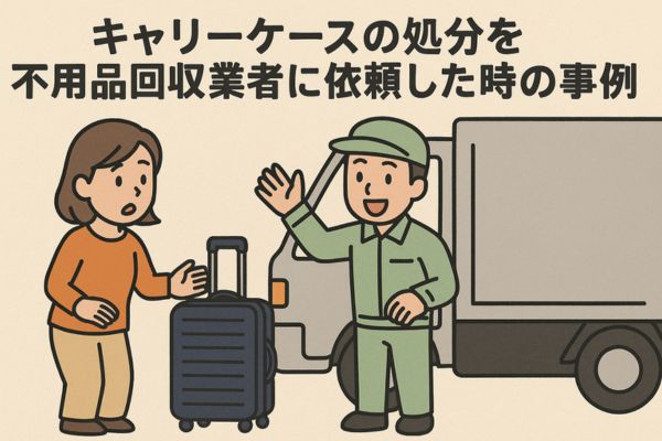 キャリーケースの処分を不用品回収業者に依頼した時の事例