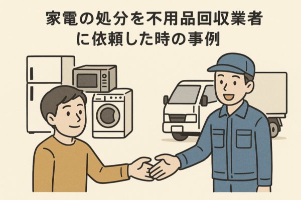 家電の処分を不用品回収業者に依頼した時の事例