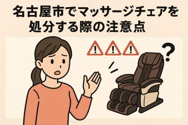 名古屋市でマッサージチェアを処分する際の注意点