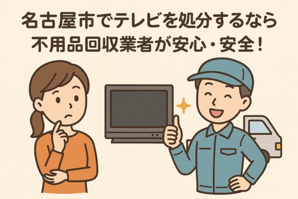 名古屋市でテレビを処分するなら不用品回収業者が安心・安全！