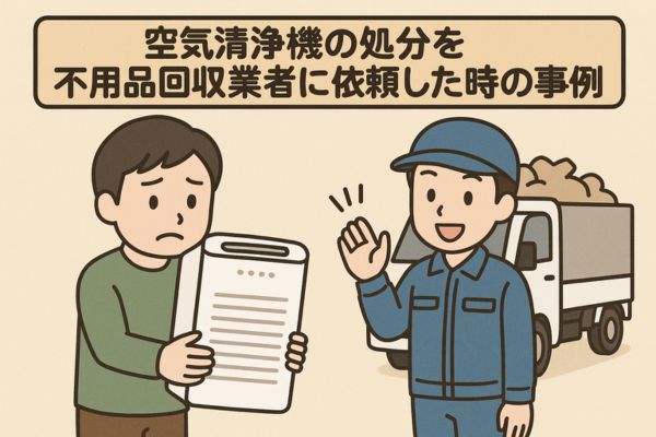 空気清浄機の処分を不用品回収業者に依頼した時の事例
