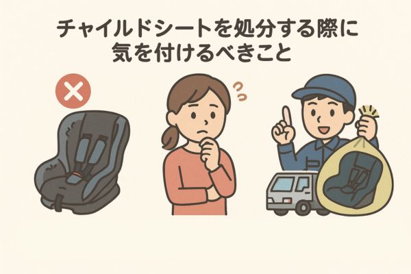 チャイルドシートを処分する際に気を付けるべきこと