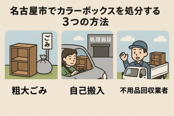名古屋市でカラーボックスを処分する3つの方法