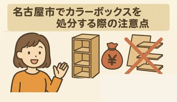 名古屋市でカラーボックスを処分する際の注意点