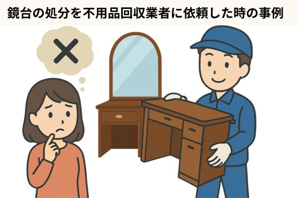 鏡台の処分を不用品回収業者に依頼した時の事例