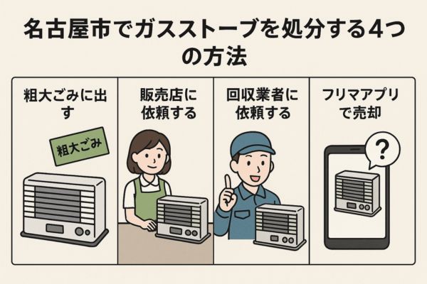 名古屋市でガスストーブを処分する4つの方法