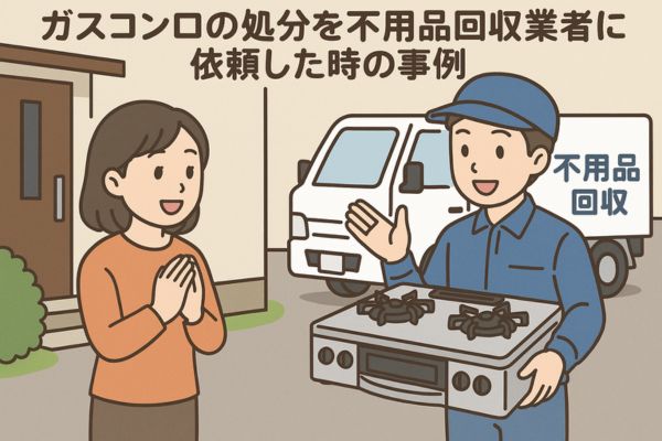 ガスコンロの処分を不用品回収業者に依頼した時の事例