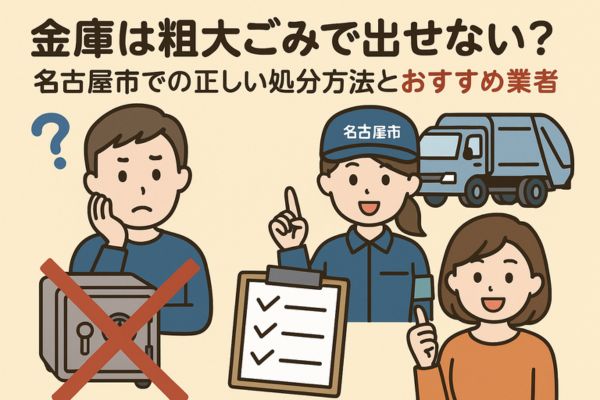 金庫は粗大ごみで出せない？名古屋市での正しい処分方法とおすすめ業者