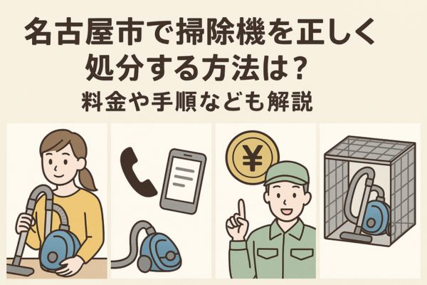 名古屋市で掃除機を正しく処分する方法は？料金や手順なども解説