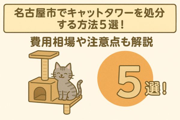 名古屋市でキャットタワーを処分する方法5選！費用相場や注意点も解説