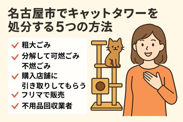 名古屋市でキャットタワーを処分する5つの方法