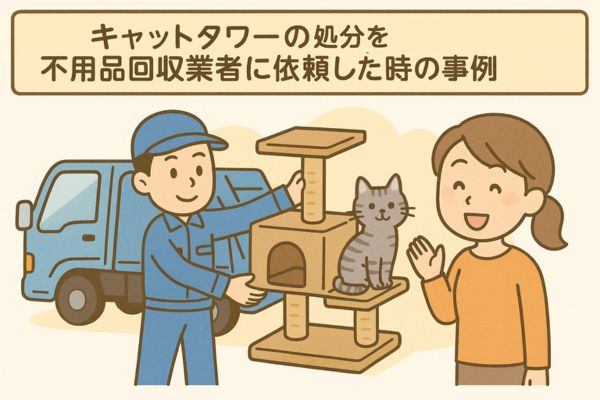 キャットタワーの処分を不用品回収業者に依頼した時の事例
