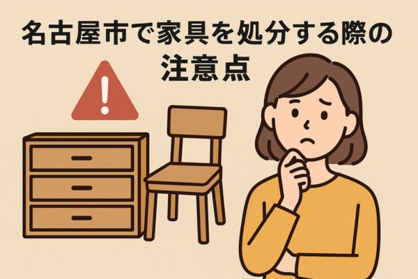 名古屋市で家具を処分する際の注意点