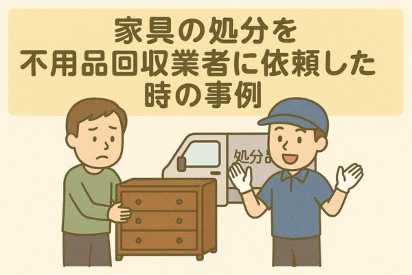 家具の処分を不用品回収業者に依頼した時の事例
